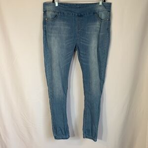 Lola Light Blue Anna MLB Mid Rise Stretchy Skinny Jeans